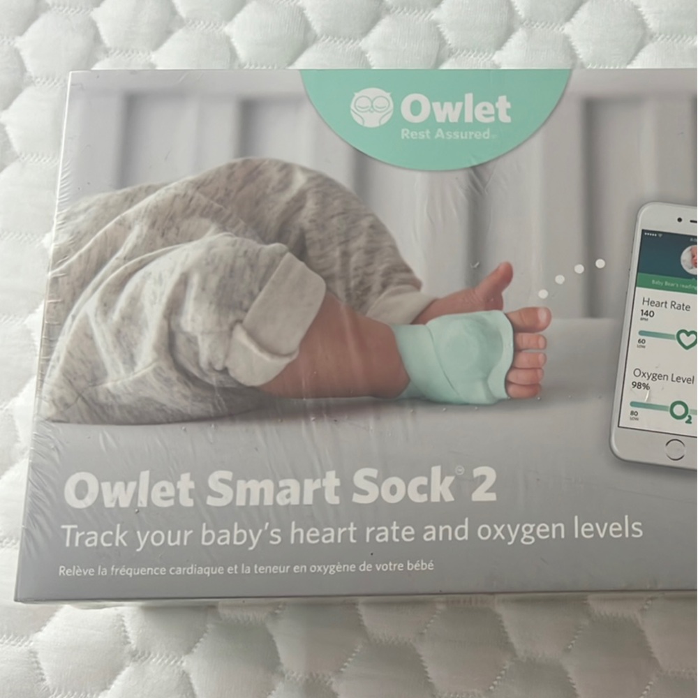 Owlet Smart Sock 2 Baby Monitor - Mint new in box unopened